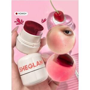 SHEGLAM Jelly Wow Blush Stick – Howdy Shade – Lip & Cheek Tint in Rosy Plum